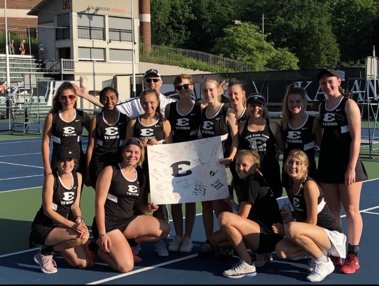 The 2018 Girls Varsity Tennis Teams experience in the MHSAA state tournament 