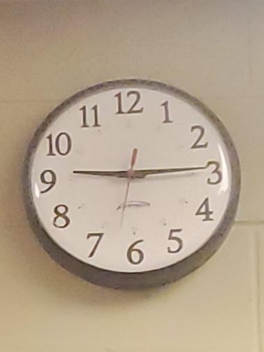 soon-to-change school clock