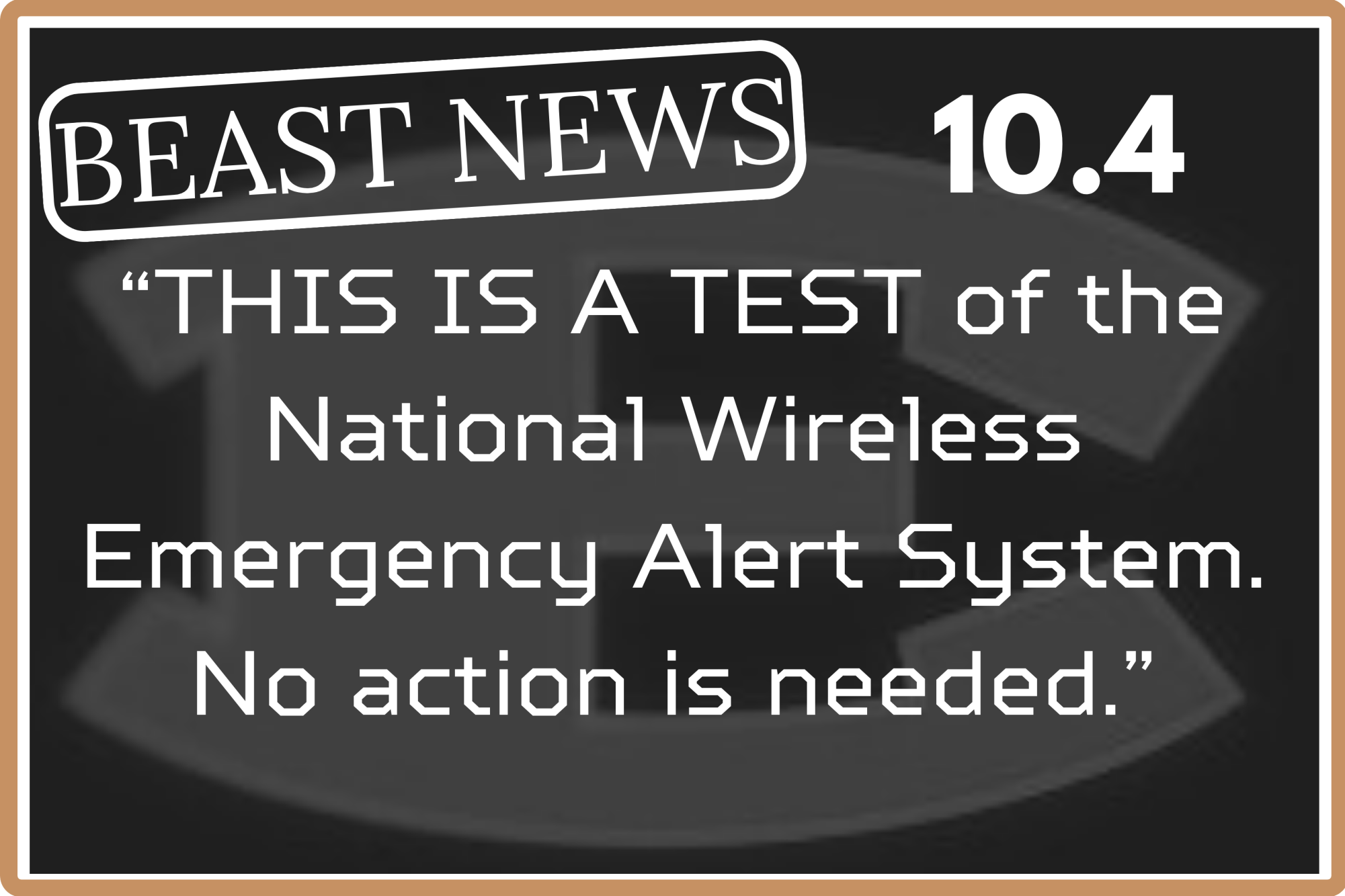 Today is the National Emergency Alert